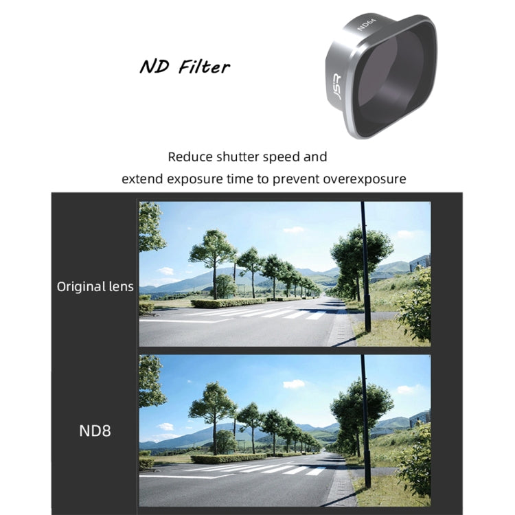 JSR KS 8 in 1 Star+NIGHT+ND8+ND16+ND32+ND64+MCUV+CPL Lens Filter for DJI FPV, Aluminum Alloy Frame, 8 in 1